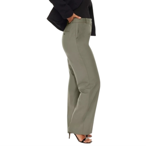 Aritzia Babaton Agency Pant City Wool Olive Green Women's 2 - Picture 2 of 11